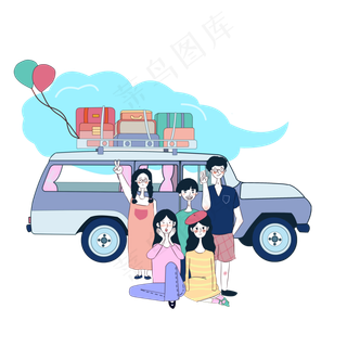 青年节青年人物装饰画