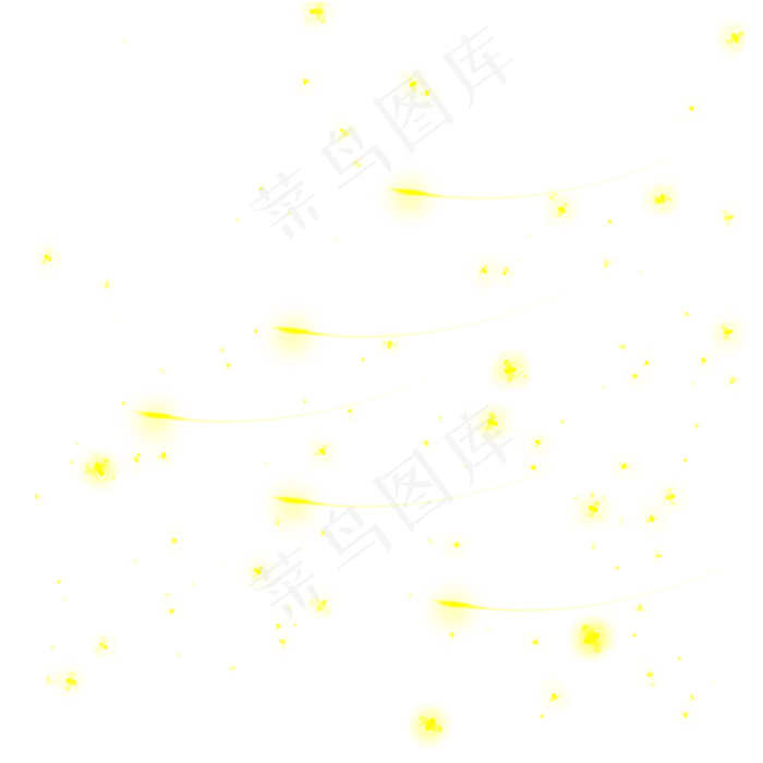 夏夜萤火虫飞舞元素,免抠元素(2000*2000px)psd模版下载