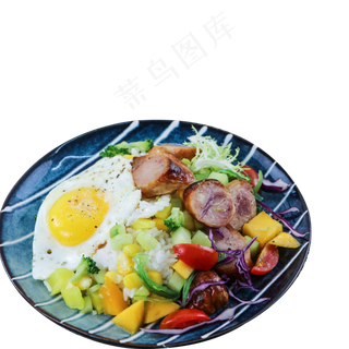 一份新鲜的早午餐免扣图