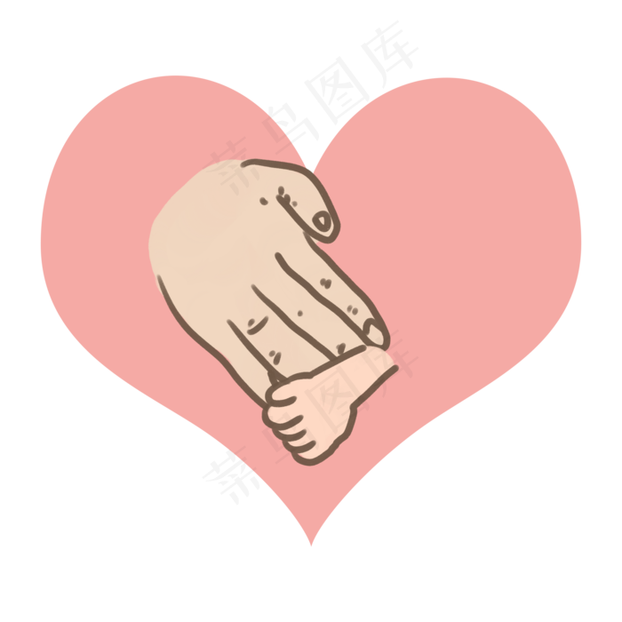 母亲节父亲节亲子矢量图