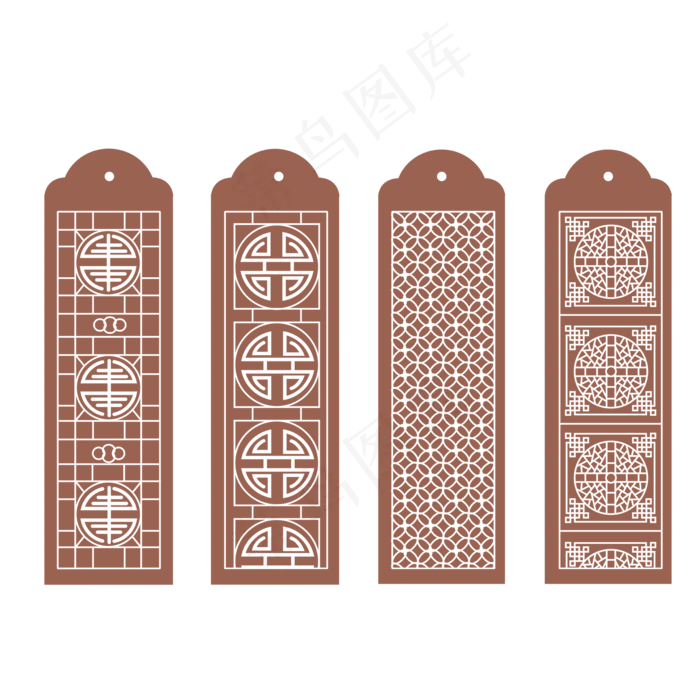 古风书签(2000X2000(DPI:300))psd模版下载