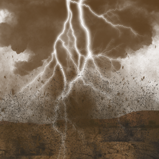 灾难闪电乌云元素,免抠元素