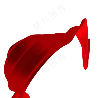 3d红绸红色丝带