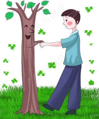 森林系治愈可爱卡通