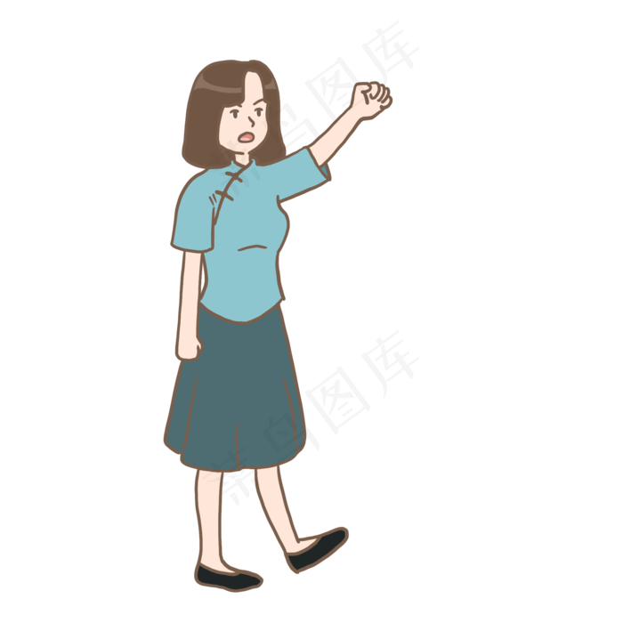 五四青年节民国学生装女学生