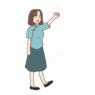 五四青年节民国学生装女学生