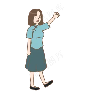 五四青年节民国学生装女学生