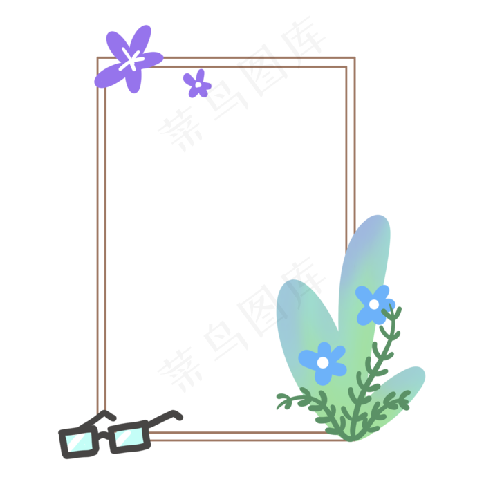 父亲节边框免抠图png