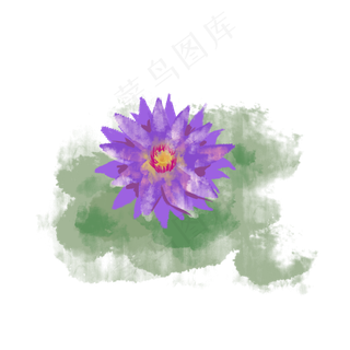 清新水墨淡雅睡莲