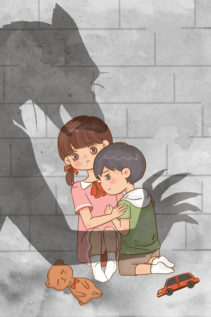 保护儿童预防侵害(3545*5315px 300 dpi )psd模版下载