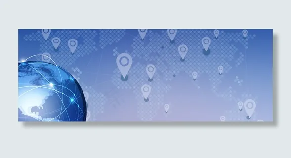 年终晚会商务科技励志大气蓝色banner