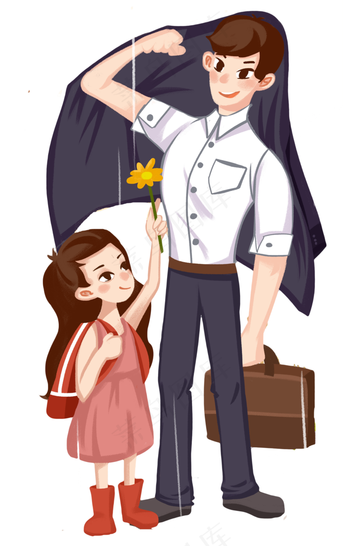 父女共度父亲节