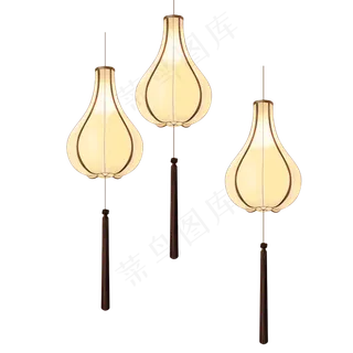 古风节日装饰灯笼,免抠元素