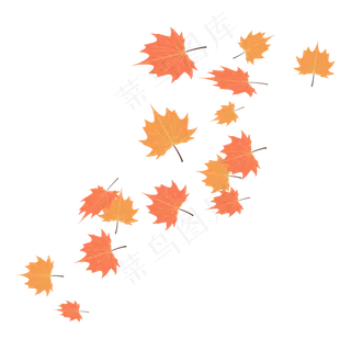 黄色枫树树叶叶子