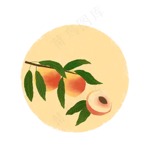 水蜜桃仙桃水果鲜果夏日PNG