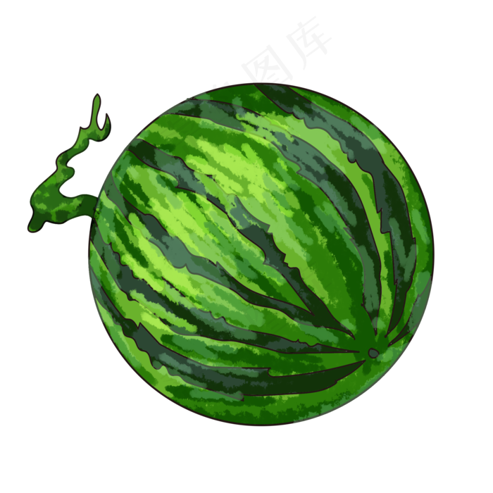 西瓜夏日夏天夏季水果(2000X2000(DPI:300))psd模版下载