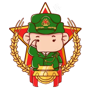 建军节军人解放军,免抠元素