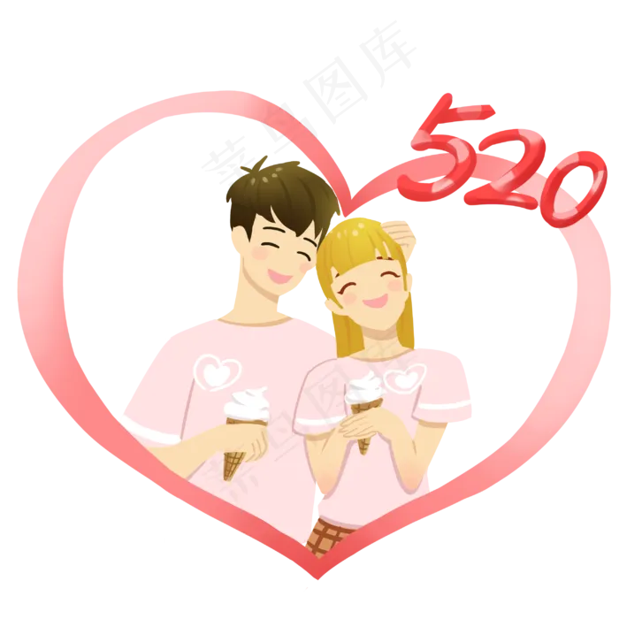甜蜜情侣(3000X3000(DPI:300))psd模版下载
