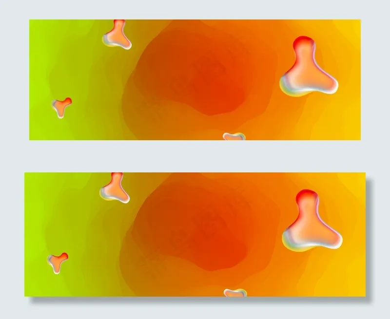 创意合成玫瑰纹理渐变banner