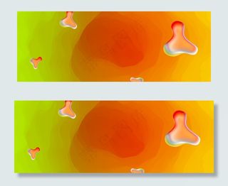 创意合成玫瑰纹理渐变banner