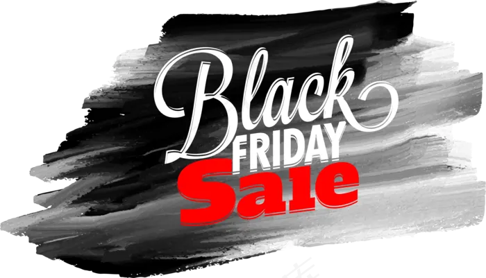黑色星期五促销矢量装饰字体(3490*2001px 300 dpi )ai矢量模版下载