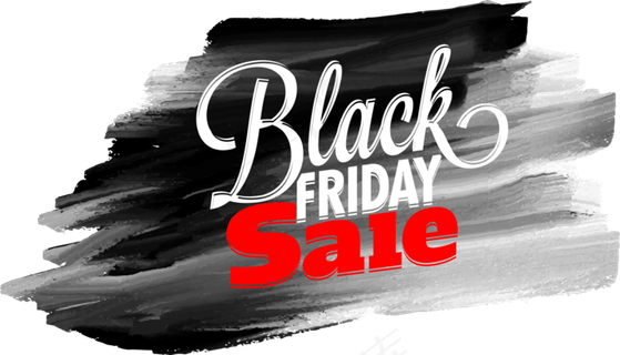 黑色星期五促销矢量装饰字体