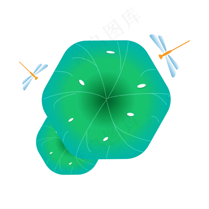 矢量小清新绿色二十四节气夏天立(2000X2000(DPI:300))ai矢量模版下载