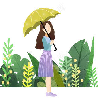 清明节漂亮的小女孩