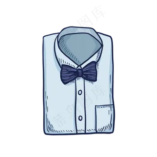 父亲节蓝色衬衫礼物PNG免抠素材