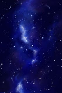 深蓝色唯美卡通梦幻星空夜空风光风景配图