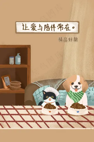 宠物食品宠物健康陪伴温暖