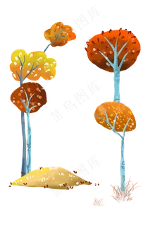 装饰森林边框植物