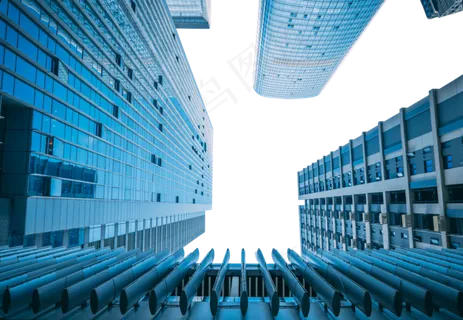 仰拍城市写字楼,免抠元素 仰拍城市写字楼,免抠元素