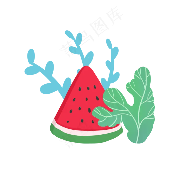 清新西瓜免抠图png(2000X2000(DPI:300))psd模版下载
