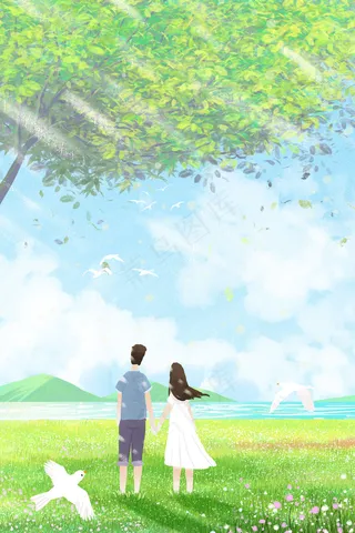 情人节情侣大场景风景治愈系