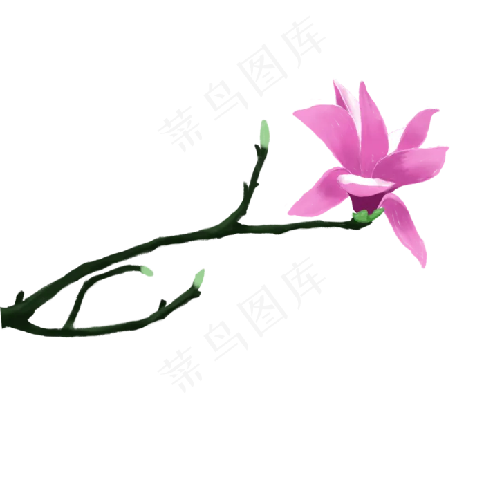 卡通春天粉色花朵下载(2000X2000(DPI:300))psd模版下载