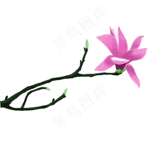 卡通春天粉色花朵下载