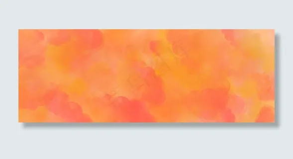 青春质感烟雾活力橙电商banner