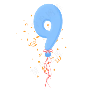 气球字体装饰图案免费下载