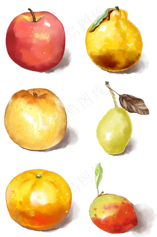 水彩小清新水果系列