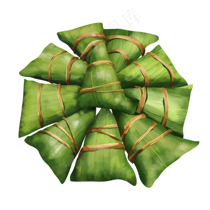 端午节一盘写实粽子(2000X2000(DPI:300))psd模版下载