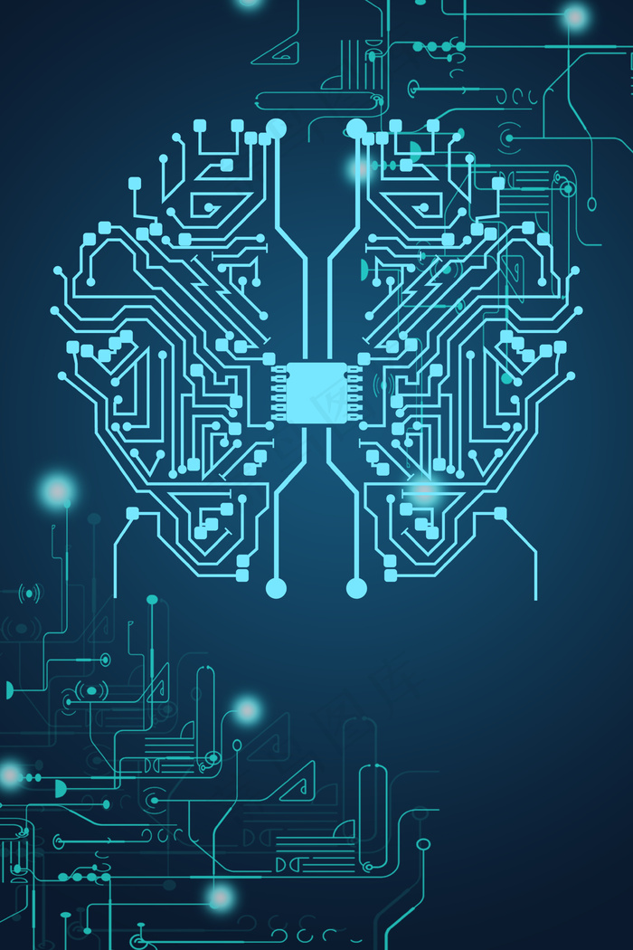 简约大气科技人工智能海报