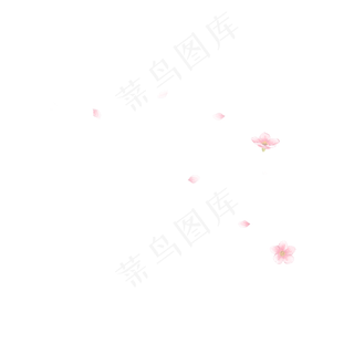 粉色漂浮花朵花瓣飘零唯美梦幻氛,免抠元素