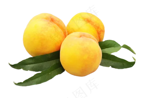 三个黄桃水果 三个黄桃水果