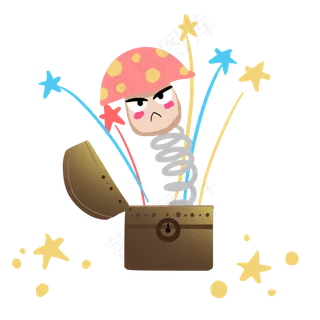 彩色创意愚人节惊喜元素