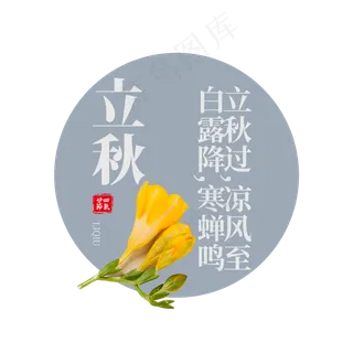 菜鸟图库原创 立秋 秋风 秋叶 二十四节气 毛笔 创意 秋天 凉风至 白露降