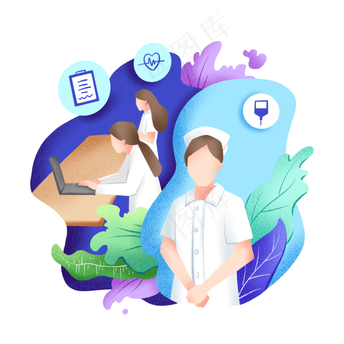 医疗白大褂医生噪点