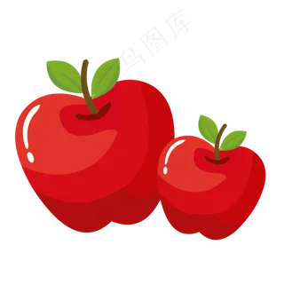 红色新鲜苹果水果高清