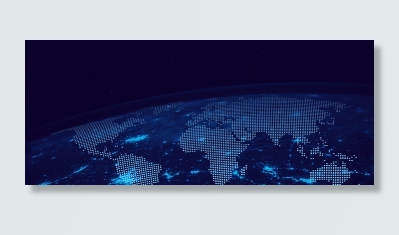 科技风蓝色光效博鳌论坛商务背景