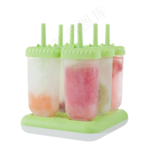 六根美味清凉的冰棍